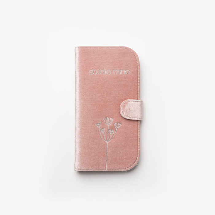 Penselenset in roze Velvet etui